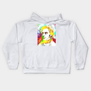 Robert Stephenson Colourful Portrait | Robert Stephenson Artwork 11 Kids Hoodie